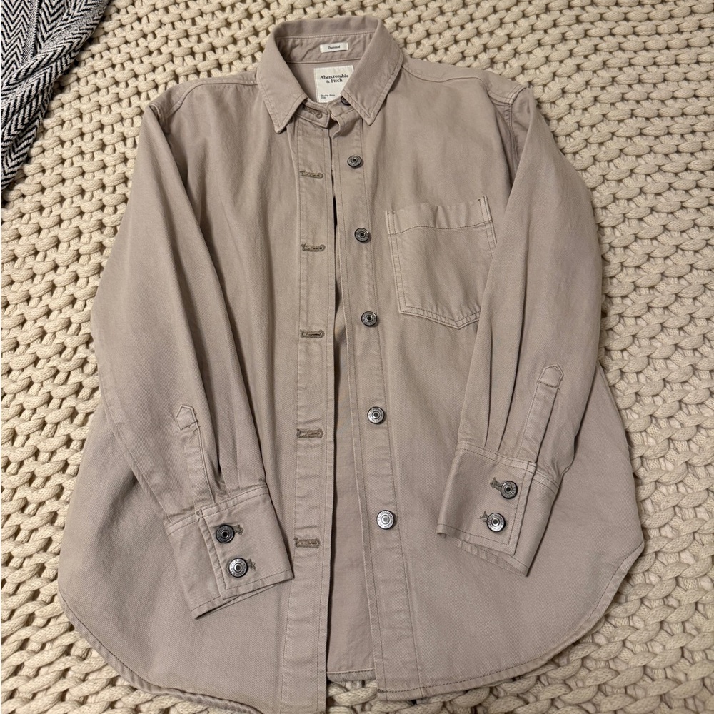 Abercrombie & Fitch Beige Oversized Shirt
